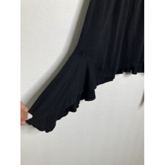 Patrizia Luca Milano Little Black  Cocktail Dress Asymmetrical Hem Size Medium - Picture 6 of 12